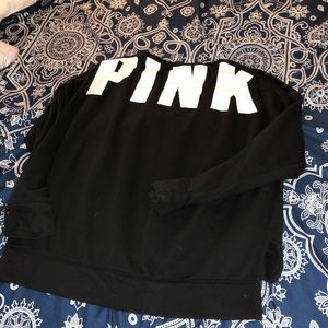 🌙 6/$30 black PINK Victoria’s Secret sweatshirt